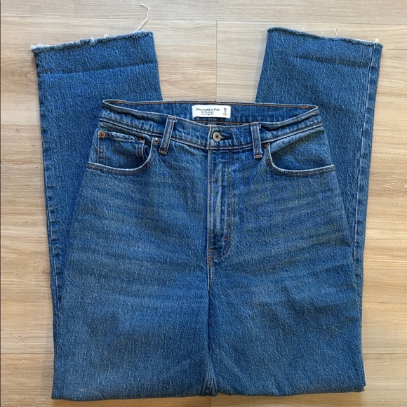 Abercrombie & Fitch The 90’s Straight Ultra High Rise 28 6L Long Curve Love - Picture 2 of 13